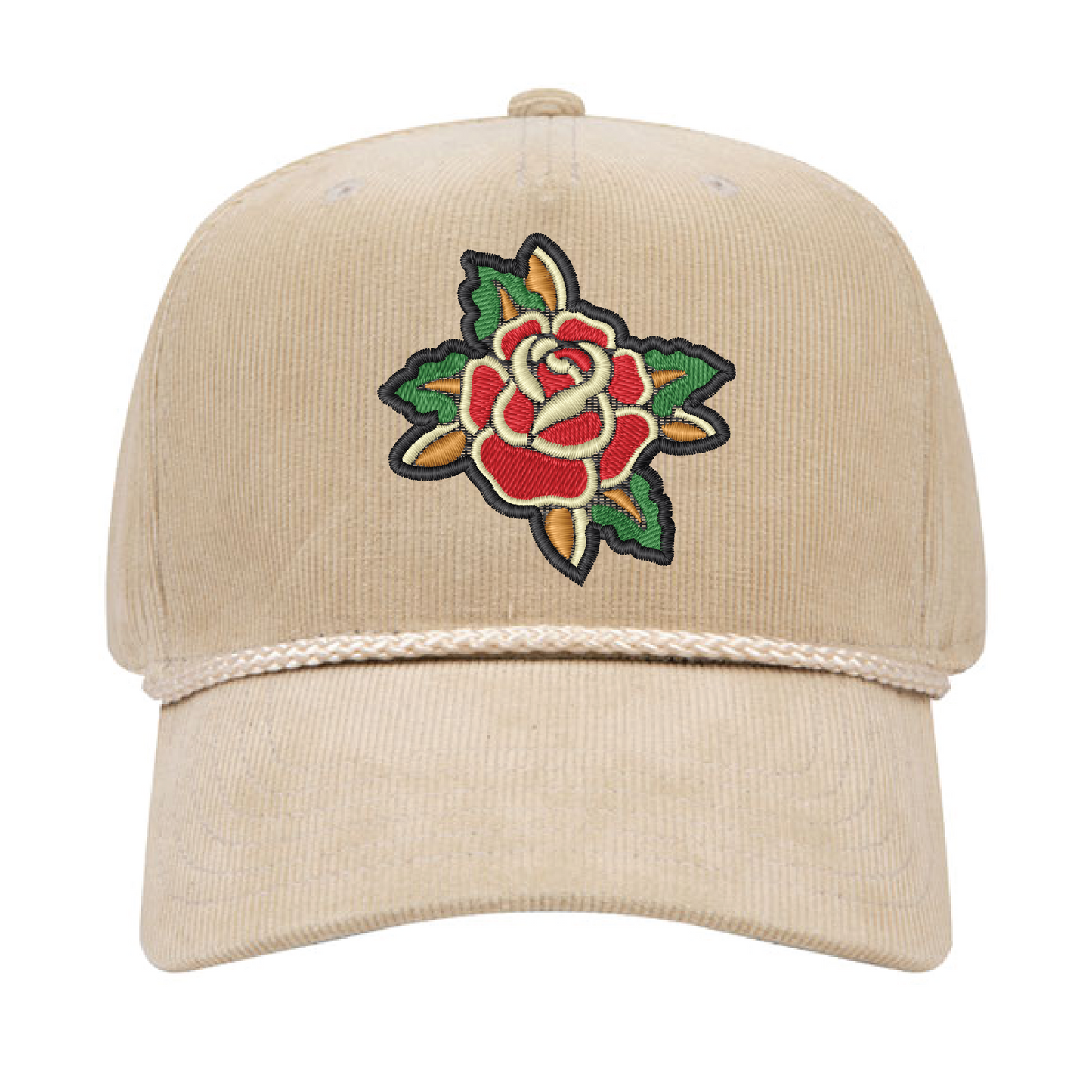Traditional Rose Rope Corduroy (Creme)